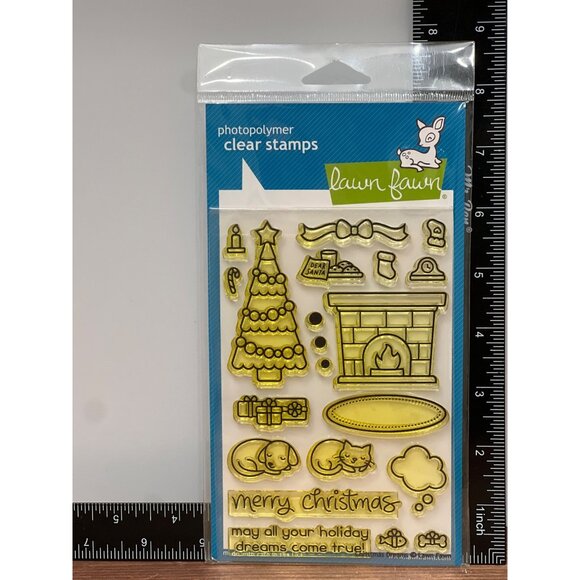 Lawn Fawn Christmas Dreams Photopolymer Stamp Set LF1466 - Picture 2 of 5